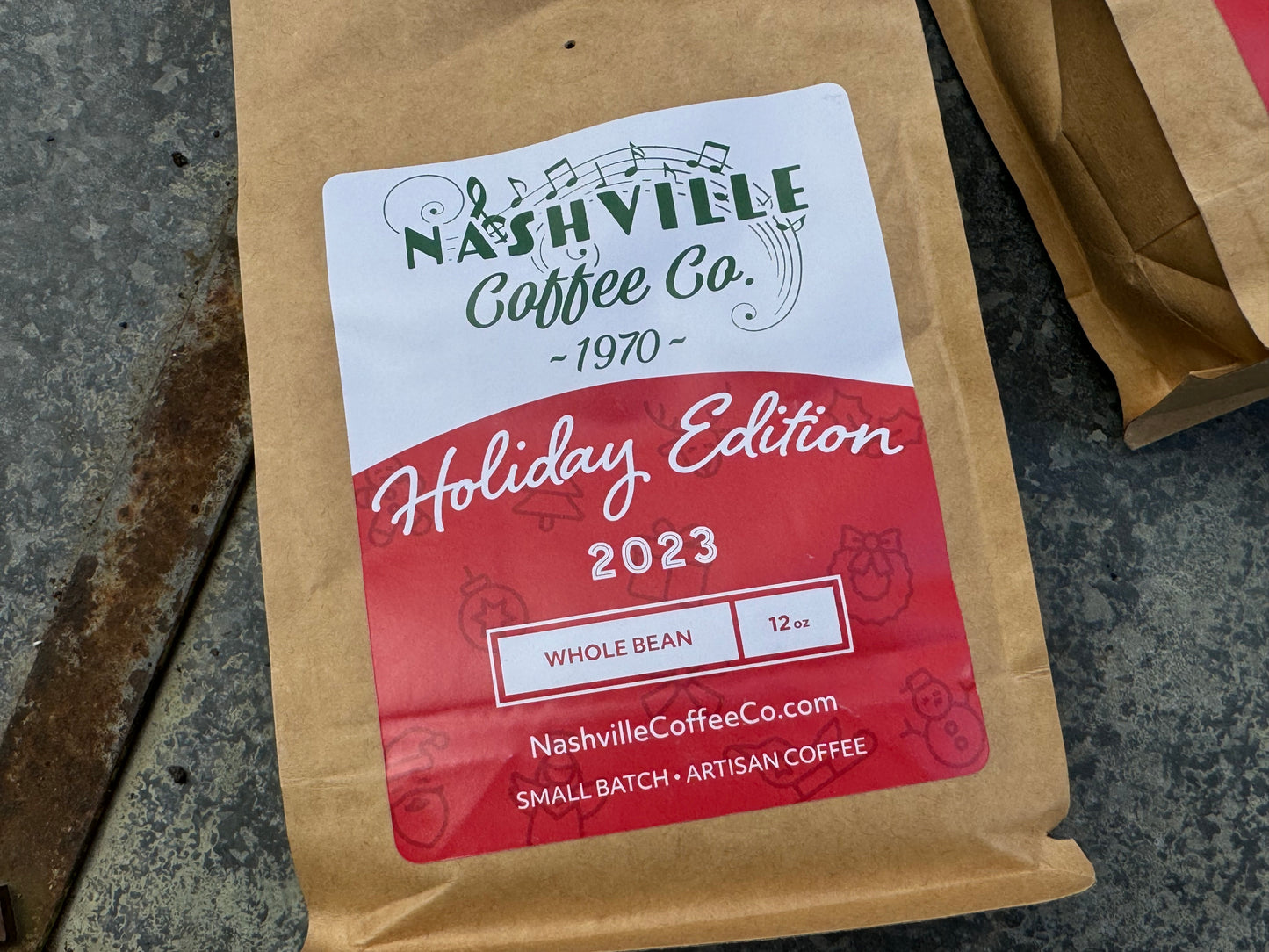 Nashville Coffee Co "Holiday Edition" 12oz Whole Bean Bag