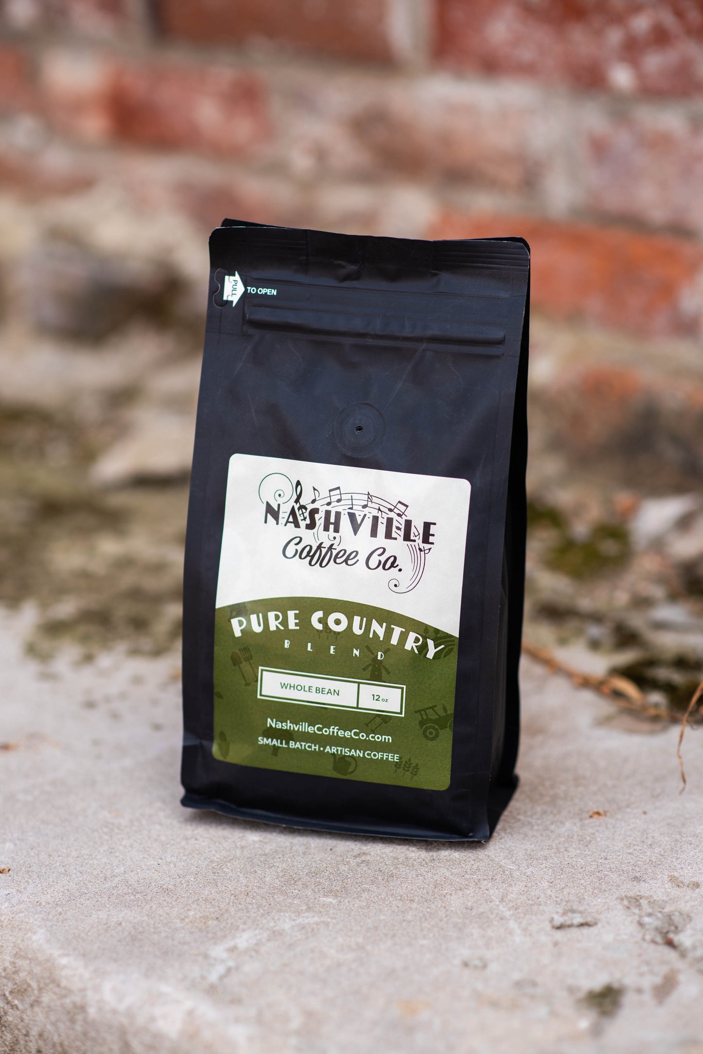 Nashville Coffee Co “Pure Country” 12oz Whole Bean Bag